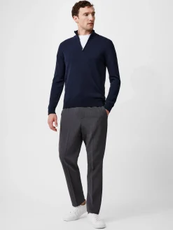 1/4 Zip Funnel Neck Top