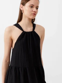 Aleska Textured Midaxi Dress