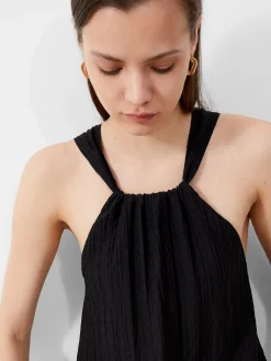 Aleska Textured Midaxi Dress