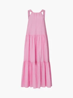 Aleska Textured Midaxi Dress