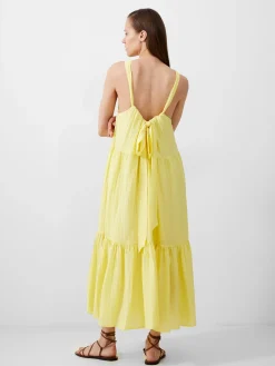 Aleska Textured Midaxi Dress