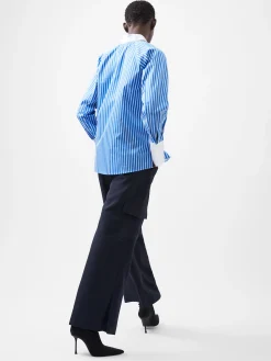 Alexis Cotton Striped Detail Shirt