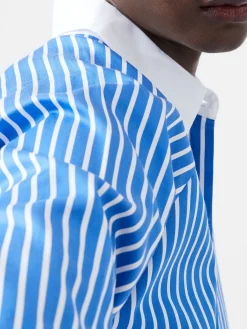 Alexis Cotton Striped Detail Shirt