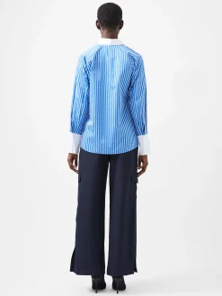 Alexis Cotton Striped Detail Shirt