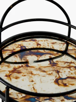 Antique Mirrored Drinks Trolley