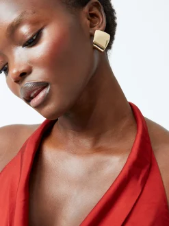 Architectural Square Stud Earrings