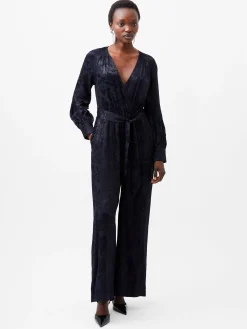 Arya Satin Jacquard Jumpsuit