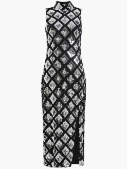 Axel Embellished Midi Dress