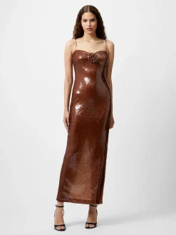 Beatrice Sequin Strappy Corsage Maxi Dress