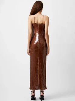 Beatrice Sequin Strappy Corsage Maxi Dress