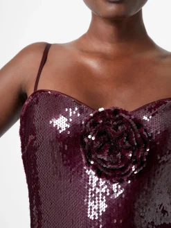 Beatrice Sequin Strappy Corsage Mini Dress