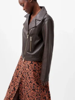 Becket Leather Military Jacket