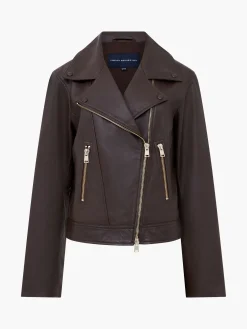 Becket Leather Military Jacket