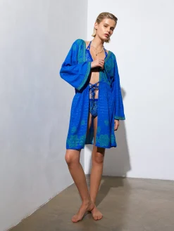 Blue Mosaic Kimono