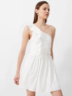 Bonny Pleated Ruffle Mini Dress
