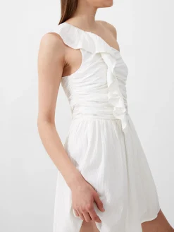 Bonny Pleated Ruffle Mini Dress