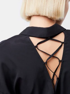 Capriana Crepe Tie Back Shirt