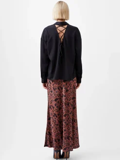 Capriana Crepe Tie Back Shirt
