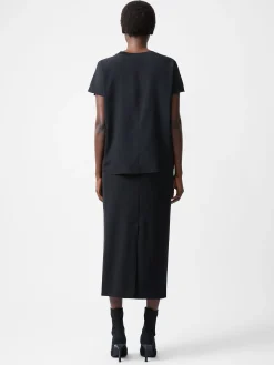 Caprina Recycled Crepe Crew Neck Top