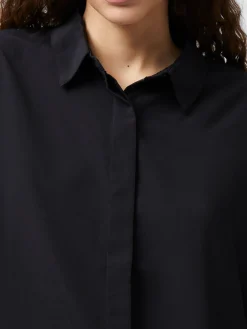 Caprina Recycled Crepe Long Sleeve Button Shirt