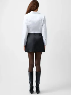 Carey Satin Embellished Pocket Mini Skirt