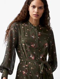 Carina Eco Delphine Georgette Mix Shirt Dress