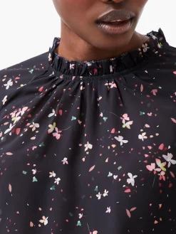 Carina Georgette Frill High Neck Top