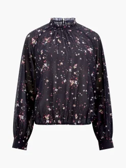 Carina Georgette Frill High Neck Top