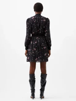 Carina Georgette High Neck Mini Dress