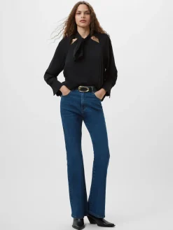 Carmen Recycled Crepe Tie Blouse