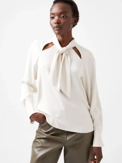 Carmen Recycled Crepe Tie Blouse