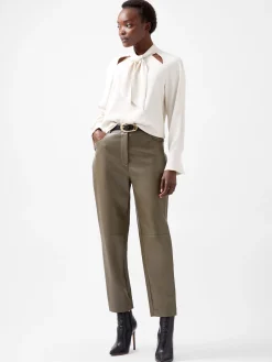 Carmen Recycled Crepe Tie Blouse