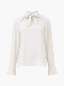 Carmen Recycled Crepe Tie Blouse