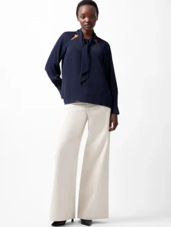 Carmen Recycled Crepe Tie Blouse