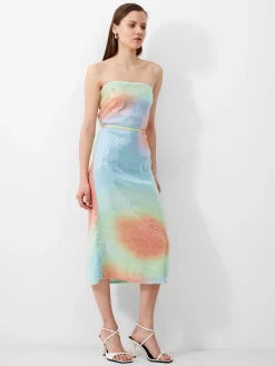 Carwen Anisha Sequin Strapless Dress
