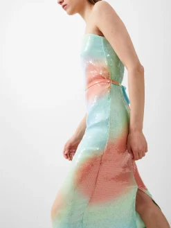 Carwen Anisha Sequin Strapless Dress