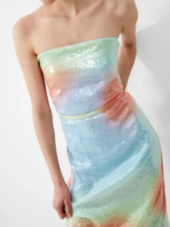 Carwen Anisha Sequin Strapless Dress