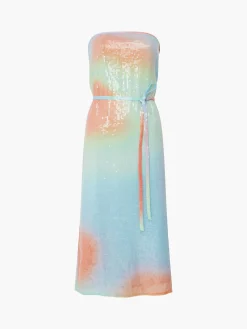 Carwen Anisha Sequin Strapless Dress