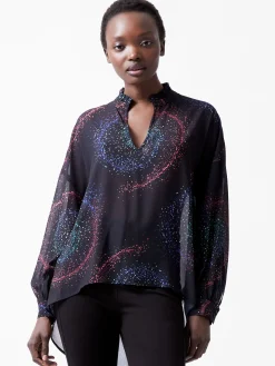 Cecily Estella Georgette Poet Blouse