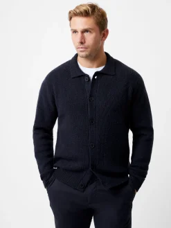 Collared Button-Down Knit Cardigan