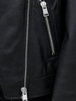 Connie Leather Biker Jacket