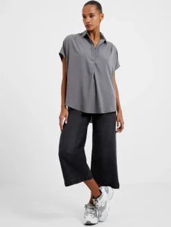 Crepe Light Recycled Popover Shirt