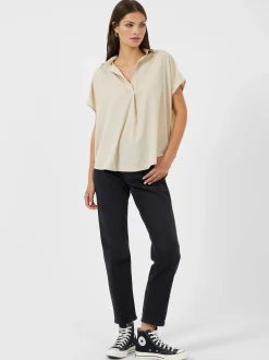 Crepe Light Recycled Popover Shirt