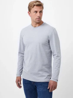 Crossover Neck Long Sleeve Top