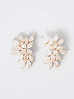 Crystal Cluster Stud Earrings