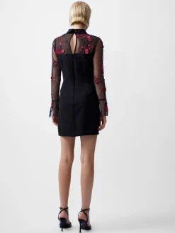 Darcy Embroidered Long Sleeve Mini Dress