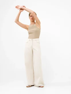 Denver Denim Relaxed Wide Leg Jeans 34 Inch