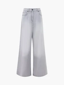 Denver Denim Relaxed Wide Leg Jeans 34 Inch