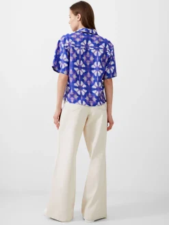 Dory Birdie Linen Short Sleeve Shirt