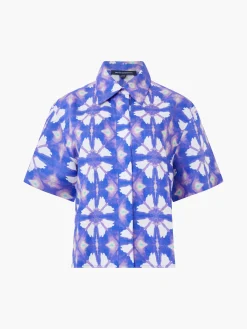 Dory Birdie Linen Short Sleeve Shirt